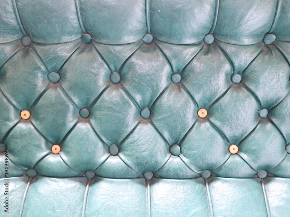 leather surface of green color