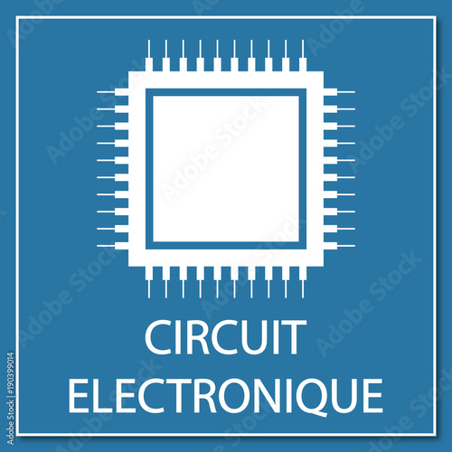 Logo circuit électronique.