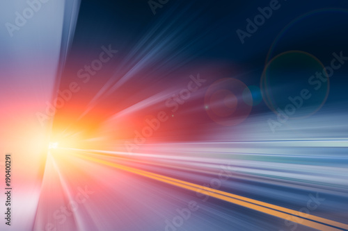 Motion blur fastest driving zoom high speed road effect abstract for background