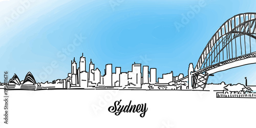 Sydney Vector Panorama Banner
