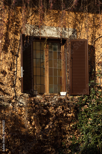 Rome (Italy). Window in the Trastevere neighborhood of Rome photo