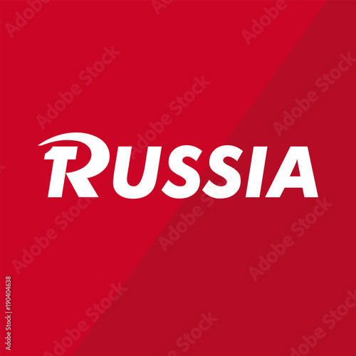 Стилизованная эмблема России, Серп и молот, логотип, наклонный шрифт, иллюстрация, вектор