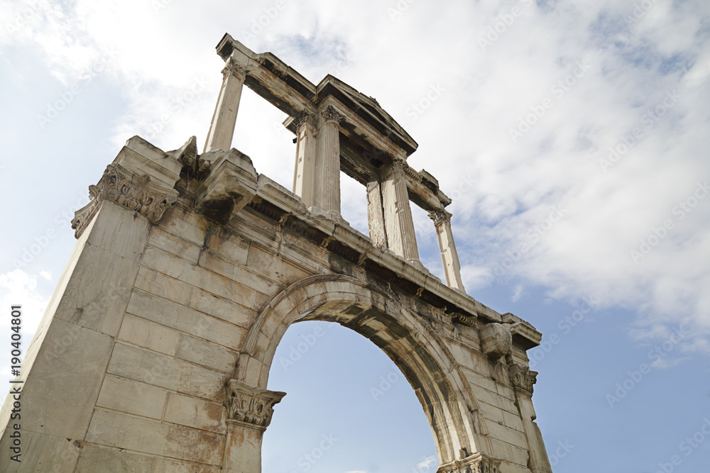 Arch of Hadrian (Hadrian's Gate), it is a monumental gateway in the historic centre of Athens, Greece