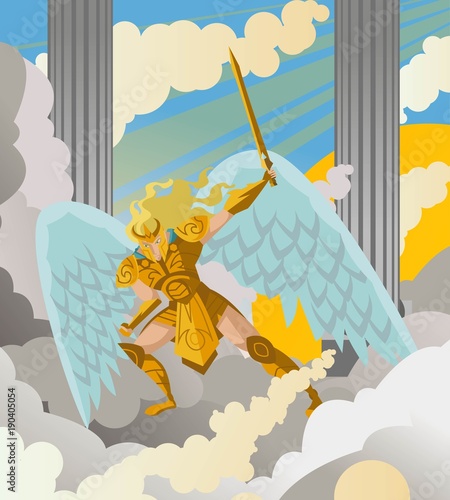 angel warrior with sword