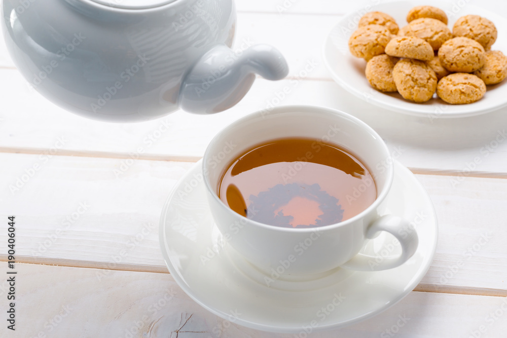 tea on the wooden table tea on the wooden table