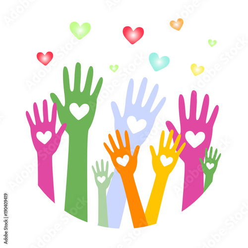 Hands with hearts up3