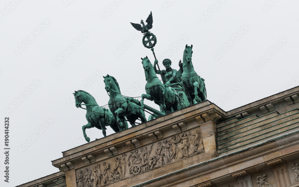 Quadriga auf dem Brandenburger Tor in Berlin