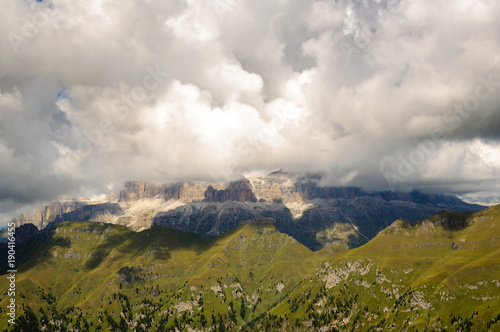 View of Dolomites mountains