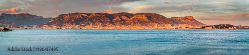 Fotografie Panorama de la rade de Toulon depuis le Fort Balaguier à La Seyne-sur-Mer