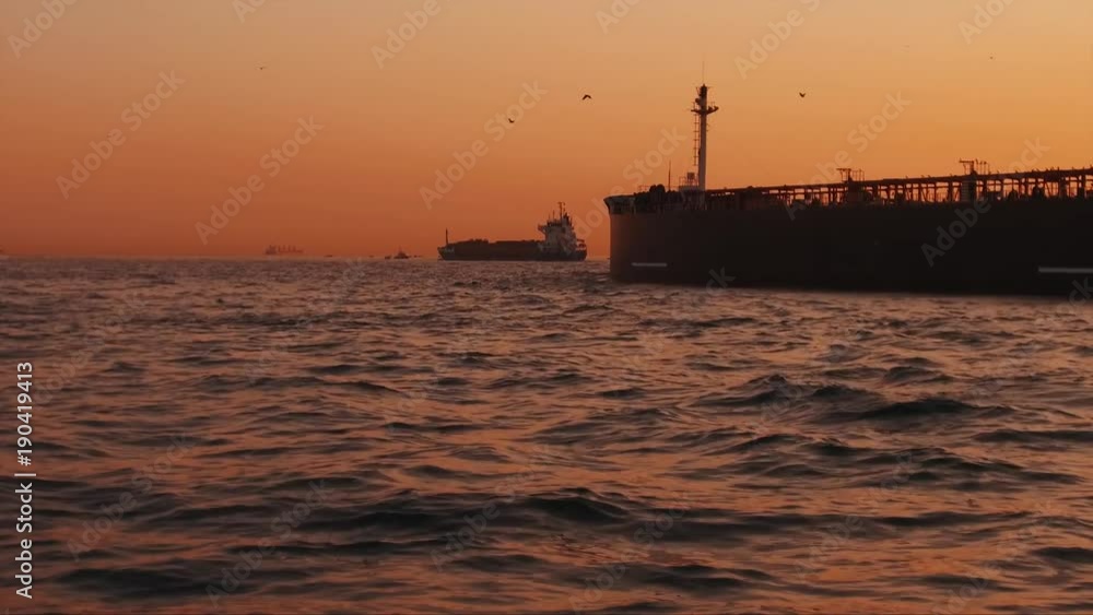 Tanker crossing the Bosphorus Tanker crossing the Bosphorus