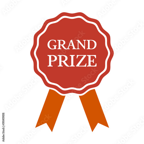 Grand Prize Medal on white background.