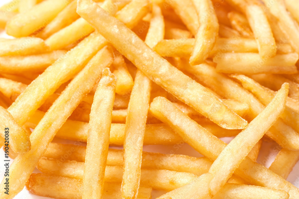 Pile of french fries background Pile of french fries background