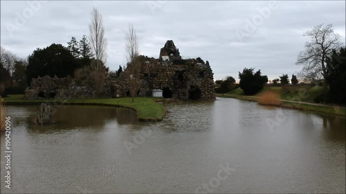 Wörlitzer Park, Steininsel, Drohne, HD, UNESCO