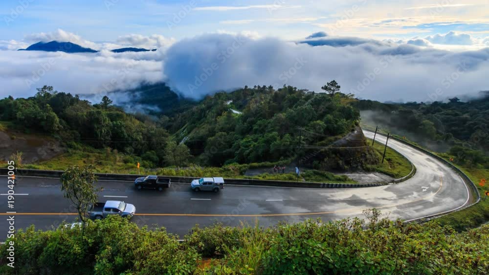 Mist Flowing On Valley At Doi Inthanon National Park of Chiang Mai, Thailand 4k Time Lapse (tilt up) Mist Flowing On Valley At Doi Inthanon National Park of Chiang Mai, Thailand 4k Time Lapse (tilt up)