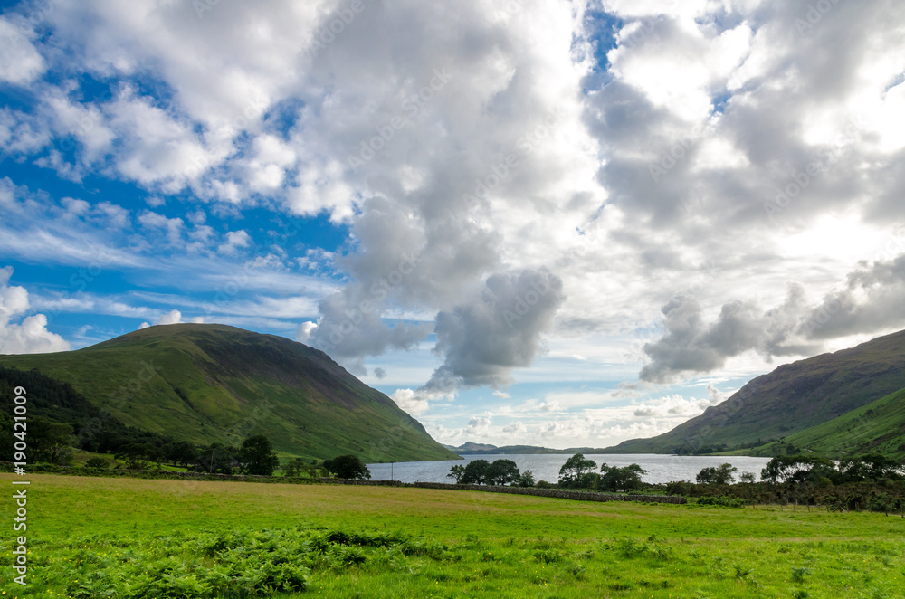 Wastwater Lake in the Lake District, Cumbira, UK. It is the deepest lake in England