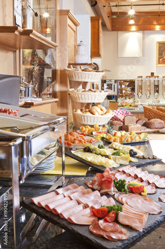 Obraz na płótnie Frühstück mit Buffet
