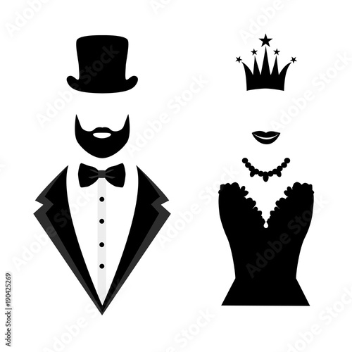 Gentleman and lady icon