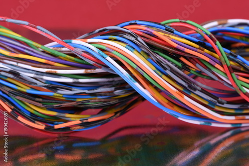 Colored electrical cable