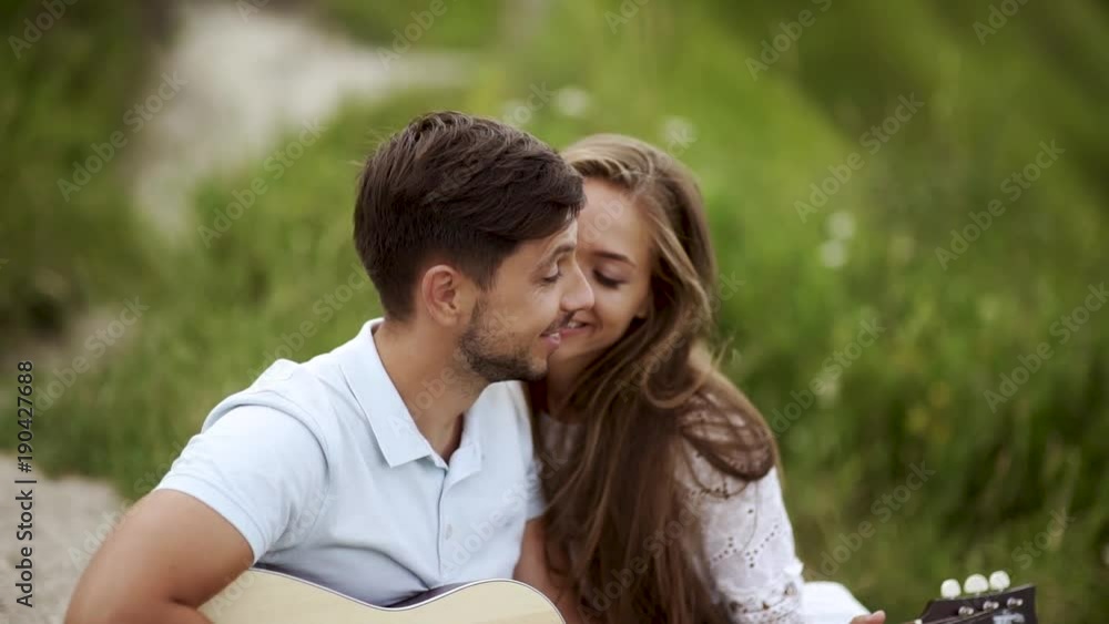 Love. Romantic Couple Having Fun Outdoors. Loving People Love. Romantic Couple Having Fun Outdoors. Loving People
