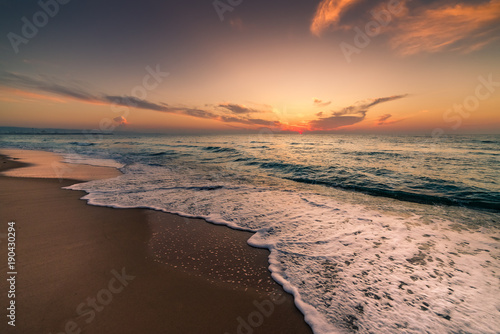 Sunrise at Hammamet. Tunisia, North Africa. photo