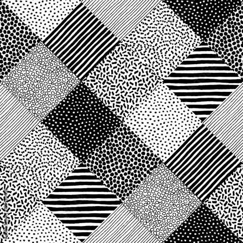 Hand Drawn Patchwork Pattern