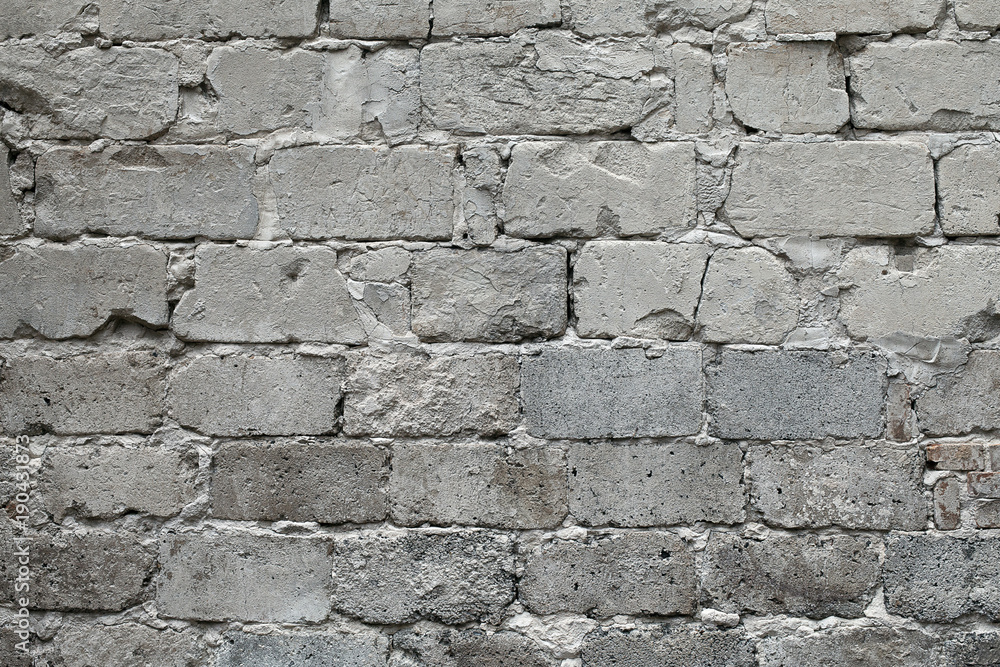 Old broken gray brick wall background. Old gray damaged brick wall texture, Gray brick backdrop and texture for text or image. Gray background for design, design and template. Old broken gray brick wall background. Old gray damaged brick wall texture, Gray brick backdrop and texture for text or image. Gray background for design, design and template.