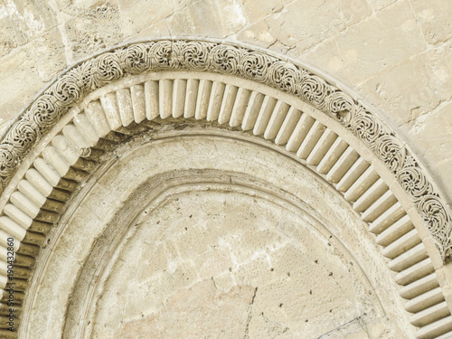 Jerusalem, Israel - closeup of  the Church of the Holy Sepulchre in Jerusalem photo