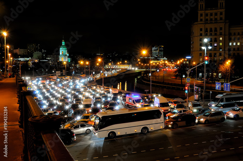 Evening traffic jam in Moscow © FedotovAnatoly