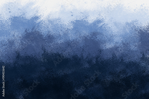 Abstract Blue Background that Resembles a Landscape with Gradient Colors from Light to Dark