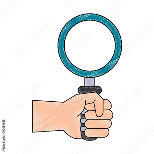 Magnifying glass symbol icon vector illustration graphic design