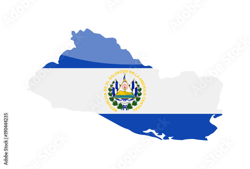 El salvador Flag Country Contour Vector Icon