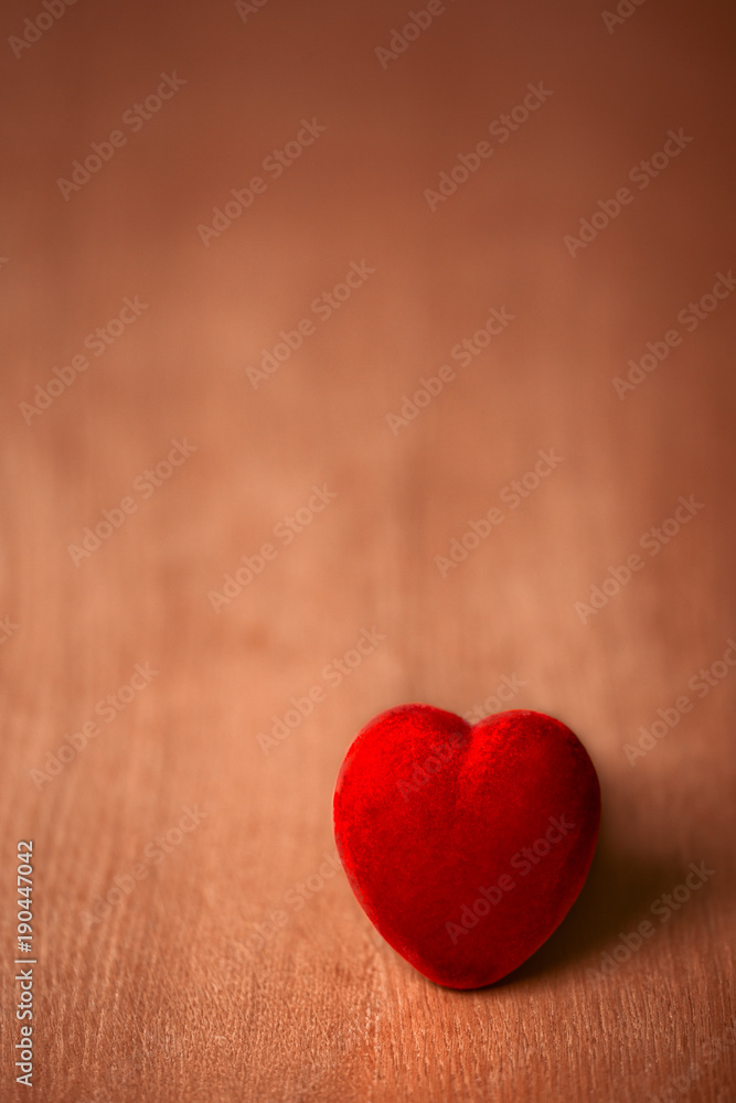 Valentines Background, Heart on wooden background image
