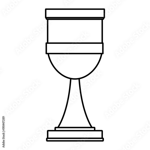 Sacred chalice cup icon vector illustration graphic design