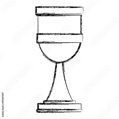 Sacred chalice cup icon vector illustration graphic design