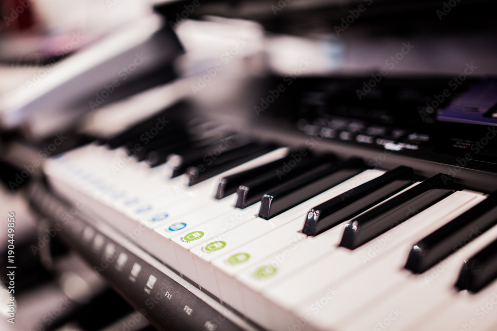 piano keyboard keys closeup piano keyboard keys closeup