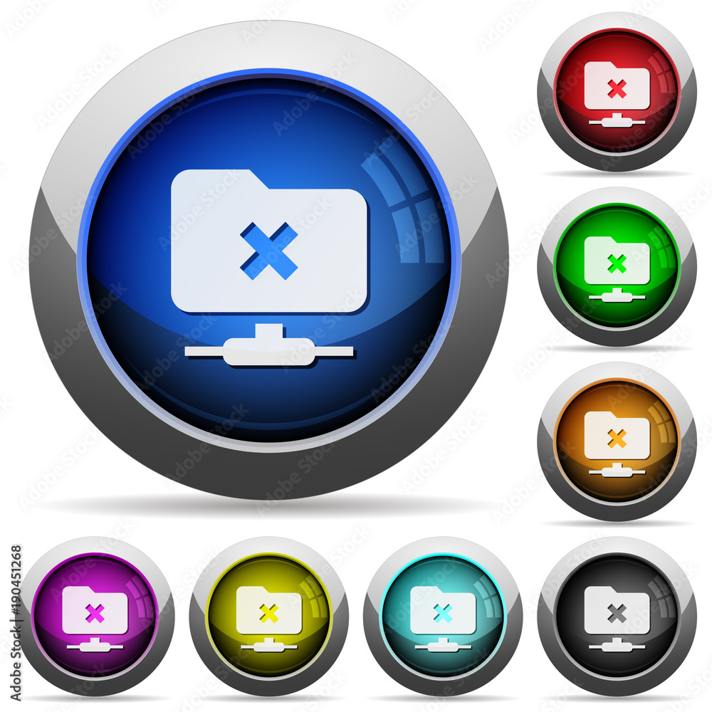 FTP cancel operation round glossy buttons FTP cancel operation round glossy buttons