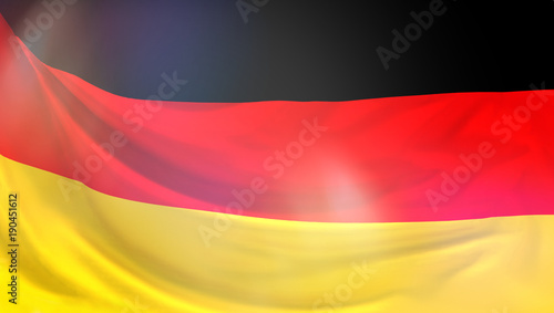 flag of Germany german flag 3d rendering