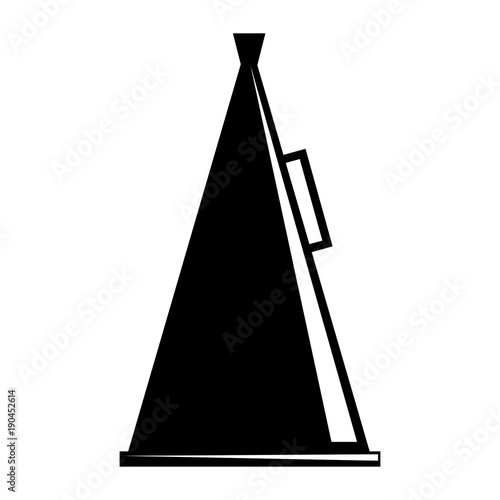 cinematographic horn icon cinema director element vector illustration