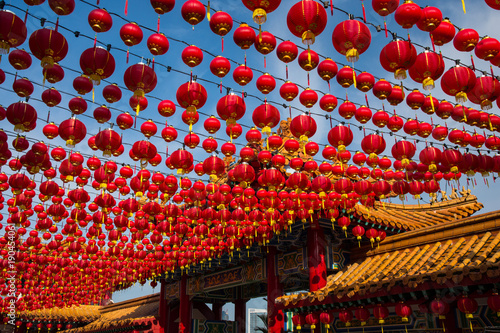 Photography Red lanterns at Thean Hou Temple, Kuala Lumpur Malaysia