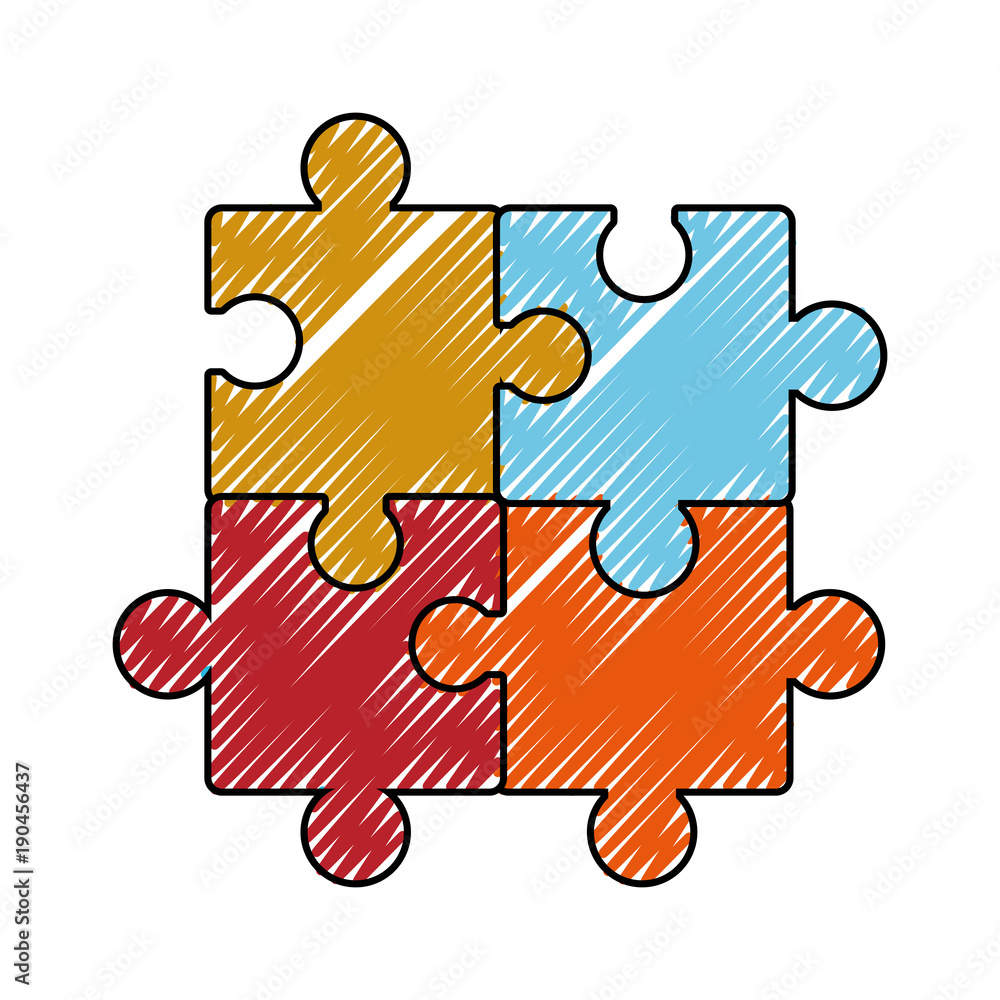 Obraz premium puzzles pieces icon
