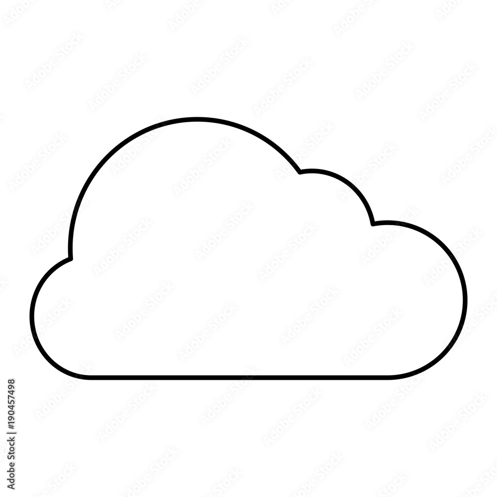 cloud isolated icon image vector llustration design black line cloud isolated icon image vector llustration design black line