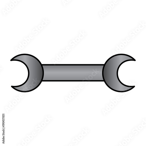 wrench tool icon image vector llustration design 