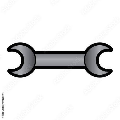 wrench tool icon image vector llustration design 