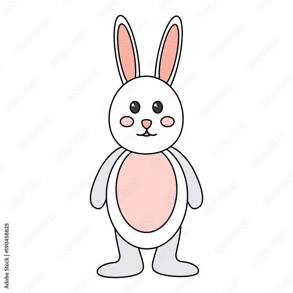 Obraz premium rabbit or bunny icon image vector illustration design 