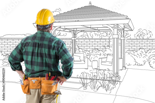 Contractor Standing Looking...