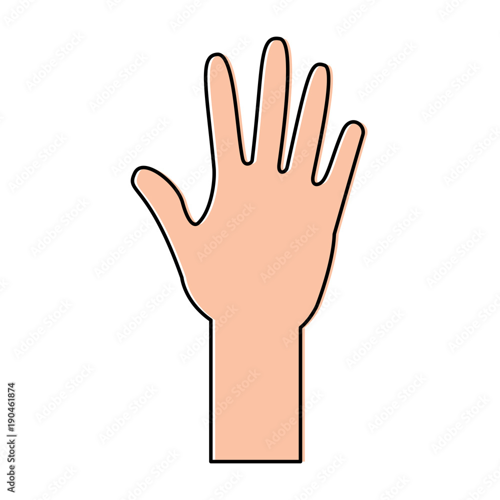 open hand icon image vector illustration design open hand icon image vector illustration design