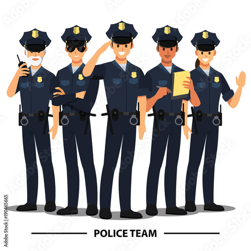 Medical Team and  staff ,Vector illustration cartoon character