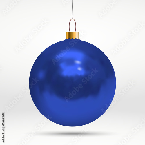 realistic shiny hanging christmas baubles isolated