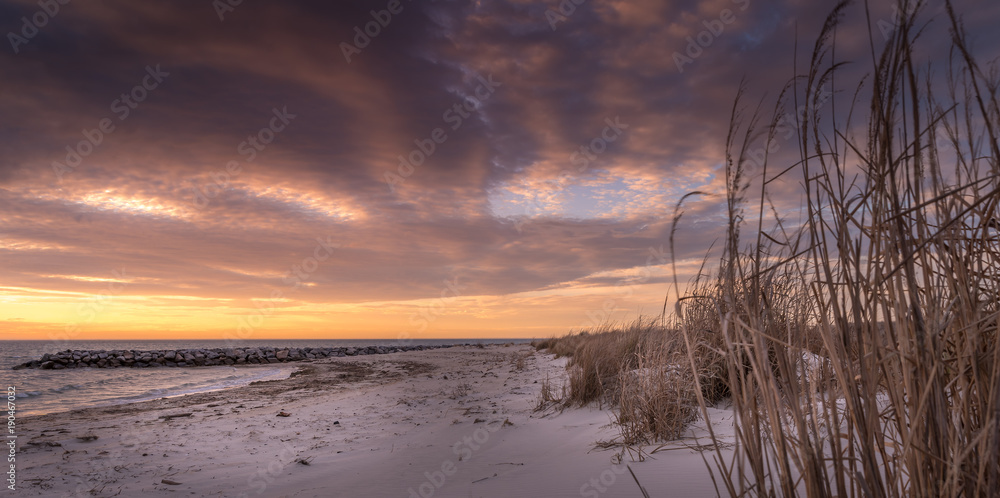 Cape Charles Winter Sunset