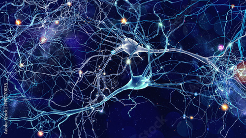 Fotografia Neurons cells concept